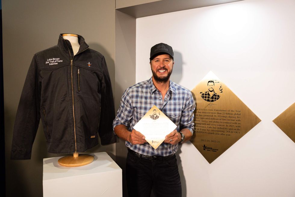 Luke Bryan RodeoHouston Star Trail of Fame