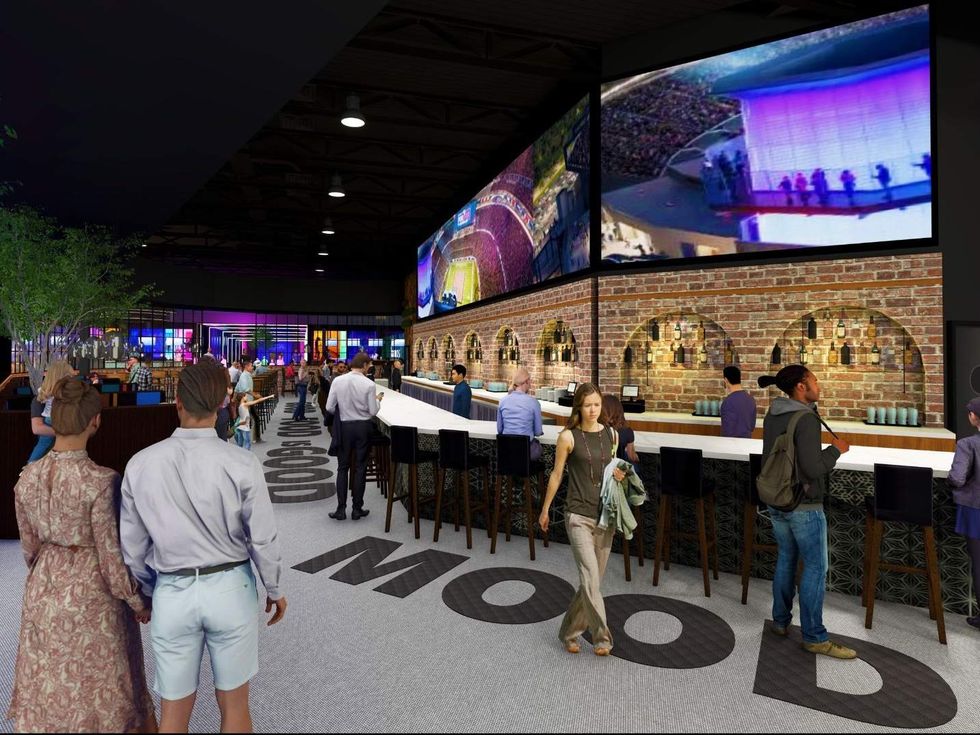 Lumos entertainment complex interior rendering