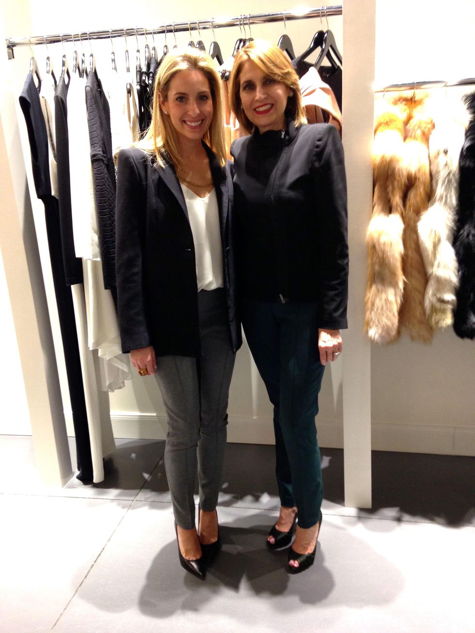 Luvi Wheelock, left, and Luvy Gonzalez at David Zyla at Atrium Ready to Wear January 2014