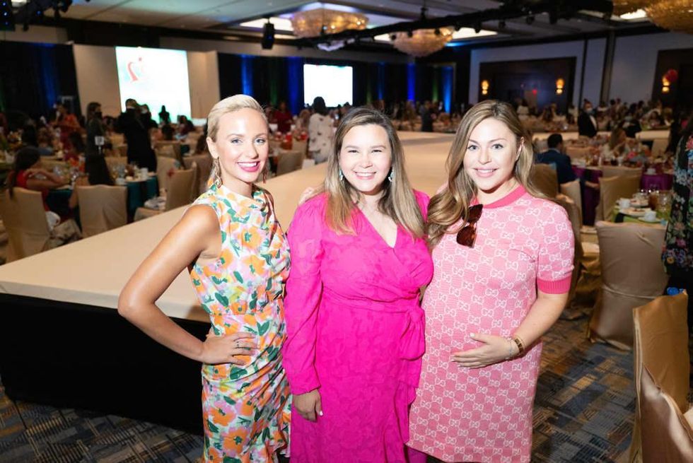 LWI Houston 2021 fashion show luncheon Alessandra Postema, Mari Glass, Lexi Marek