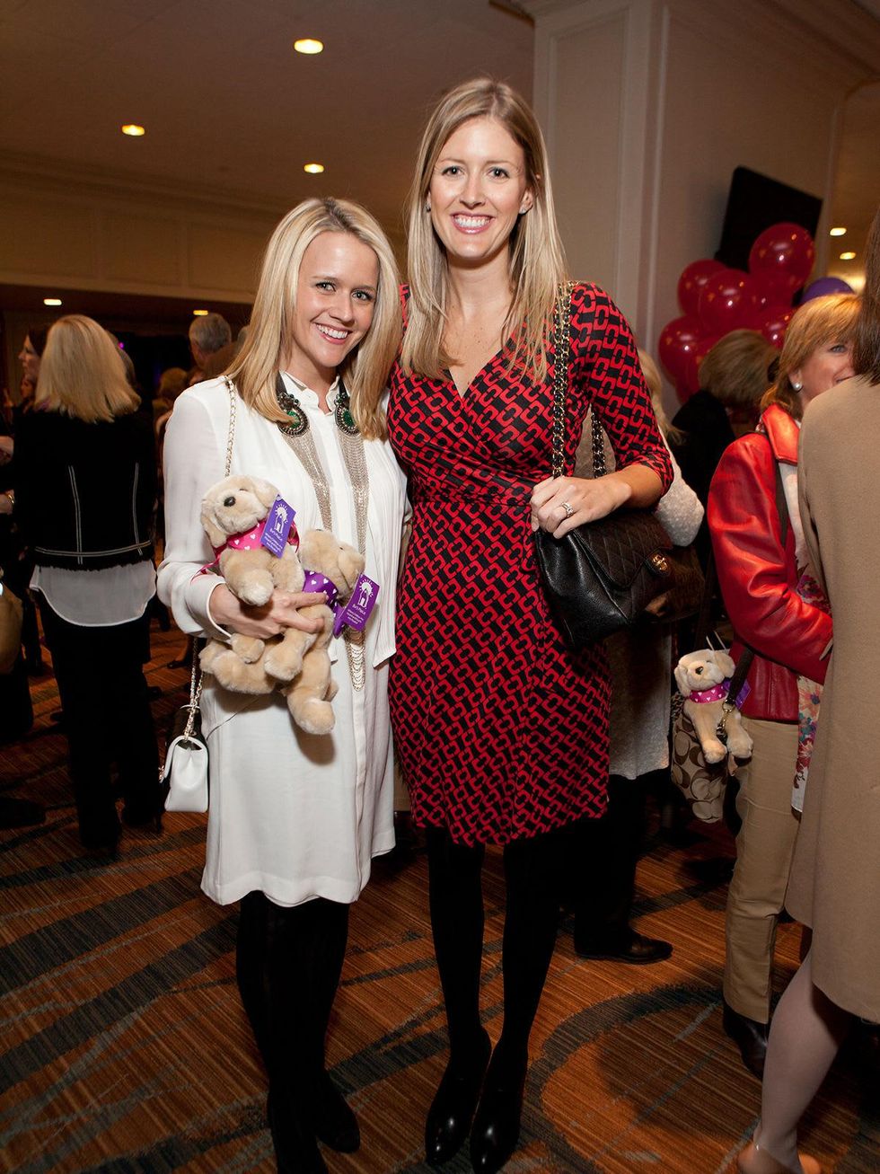 Lyndsey Zorich, left, and Abigail Coleman at Bo's Place luncheon February 2014