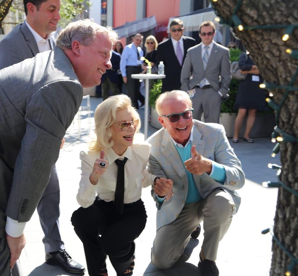 Lynn Wyatt and Dene Oliver at River Oaks District grand opening