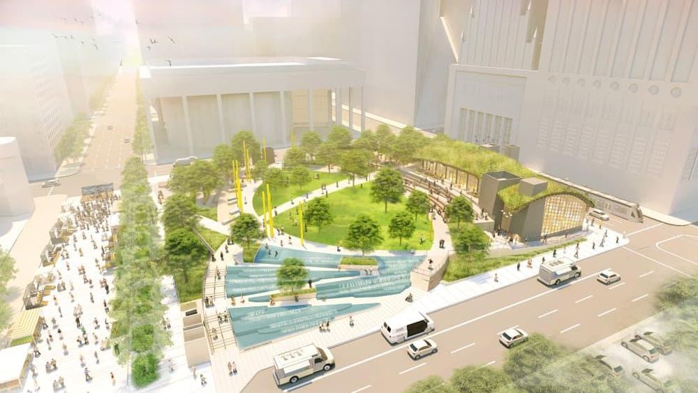 Lynn Wyatt Square aerial view