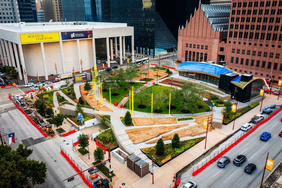 Lynn Wyatt Square for the Performing Arts in downtown Houston