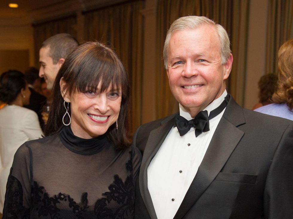 Lynne Bentsen and John Stofer at the Preservation Houston Cornerstone Dinner February 2014
