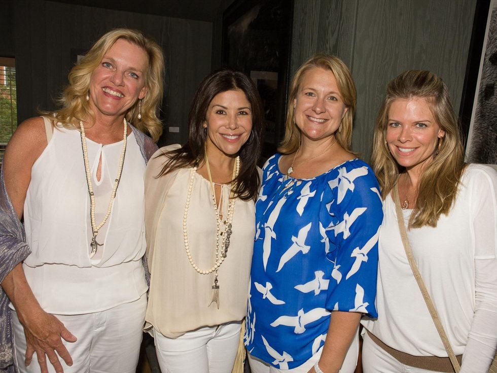 M.D. Anderson events in Aspen Casa Tua party Catherine Howell, Ericka Bagwell, Jenee Bobbora, Stephanie Perkins July 2013