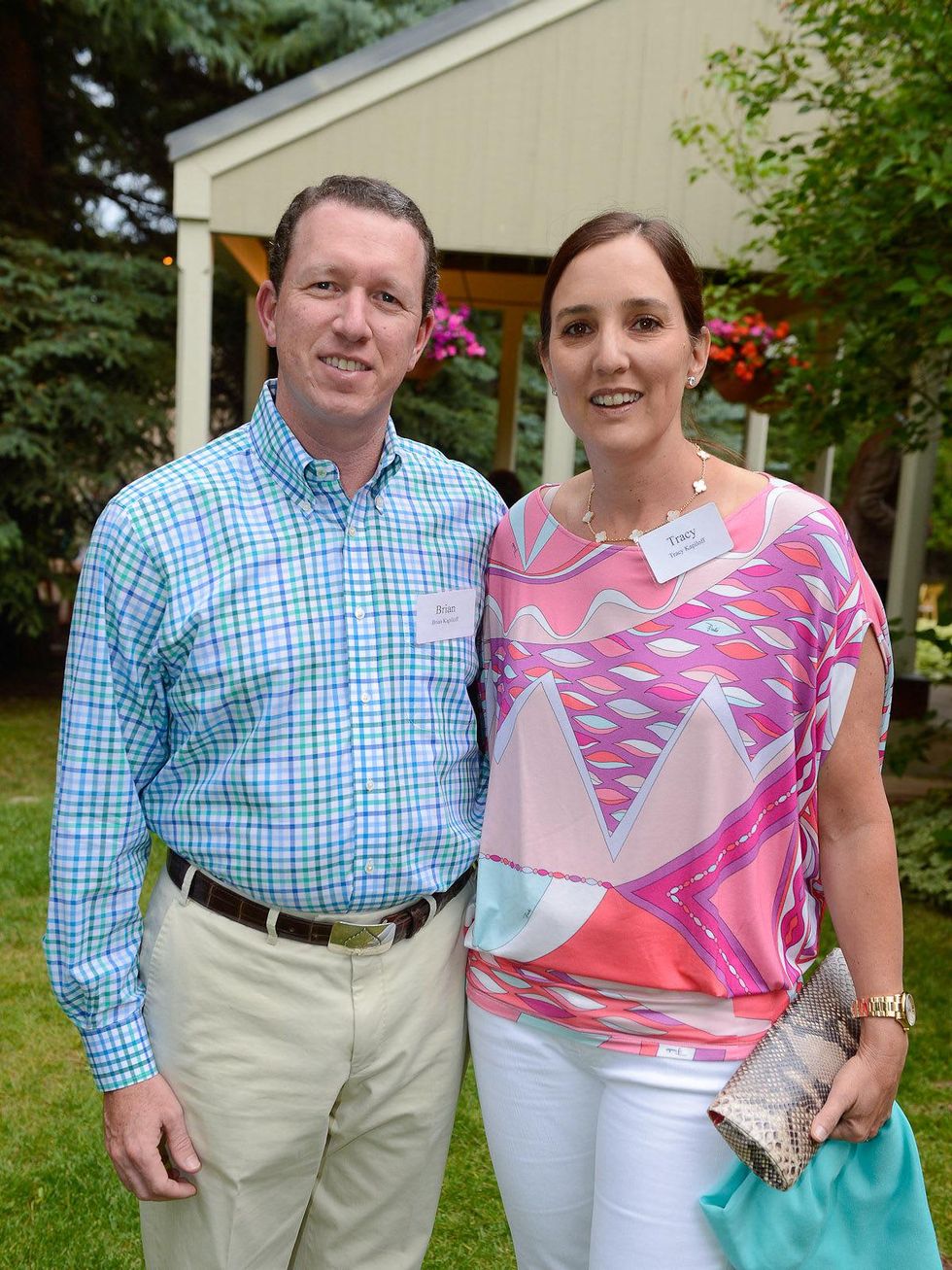 M.D. Anderson events in Aspen Hines reception Brian Kapiloff and Tracy Kapiloff July 2013