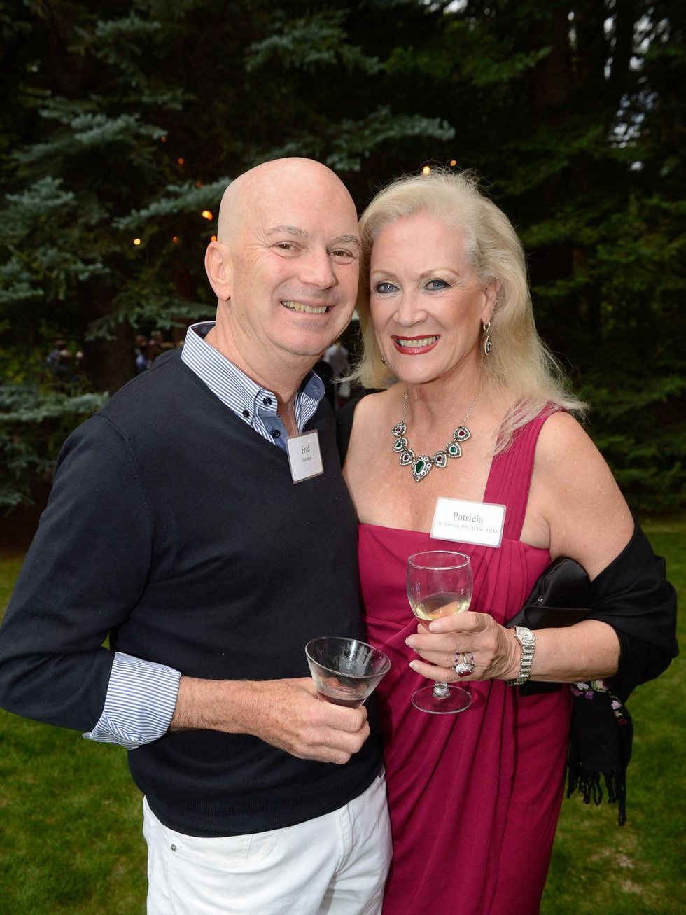 M.D. Anderson events in Aspen Hines reception Fred Bush, Dr. Patricia Hill July 2013