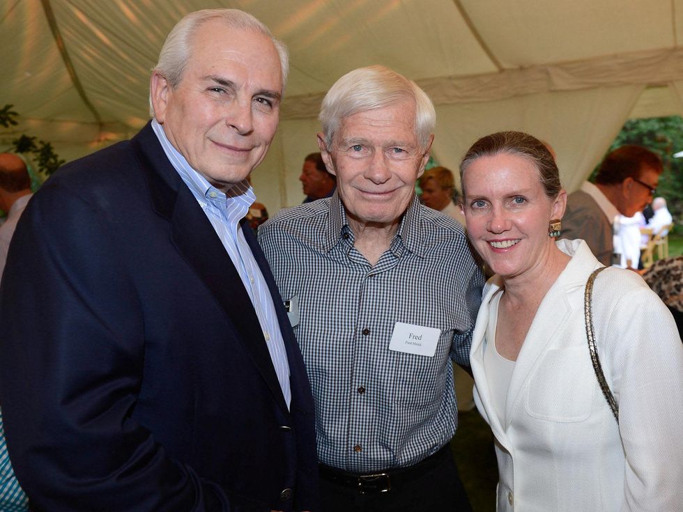 M.D. Anderson events in Aspen Hines reception Gene Powell, Fred Malek, Dana Powell July 2013