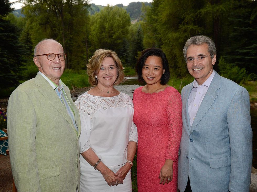 M.D. Anderson events in Aspen Hines reception Gerry Hines and Barbara Hines, Lynda Chin, Ron DePinho July 2013