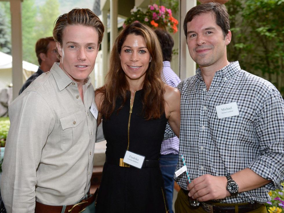 M.D. Anderson events in Aspen Hines reception Ross Cassidy, Fredericka Middleton, Michael Landrum July 2013