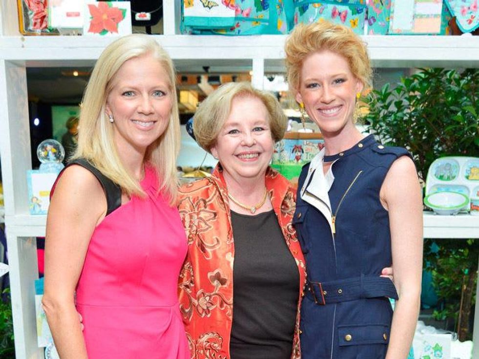 M.D. Anderson Gold Star luncheon September 2013 Ashley Loeffler, Nancy Loeffler, Lauren Loeffler