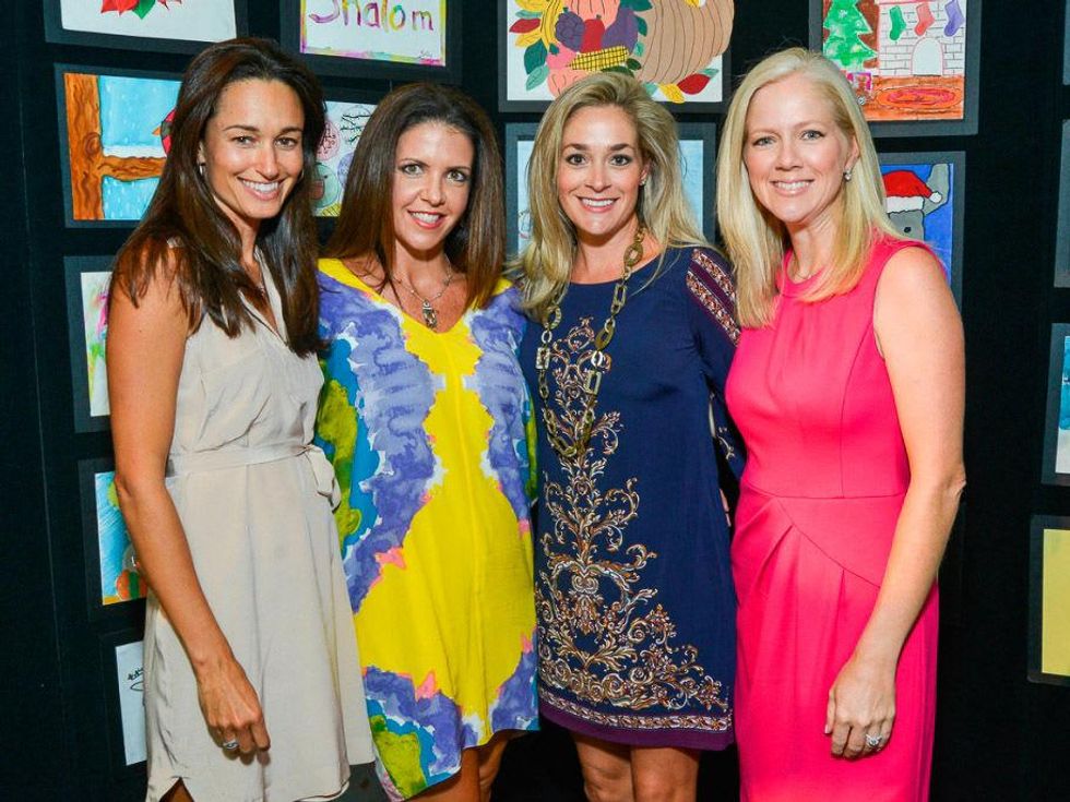 M.D. Anderson Gold Star luncheon September 2013 Courtney O'Neil, Natalie Agee, Molly Ferguson, Ashley Loeffler