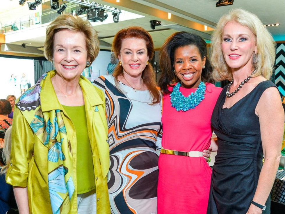 M.D. Anderson Gold Star luncheon September 2013 Joyce Ahearn, Phyllis Pittman, Claire Cormier Thielke, Lisa Parigi