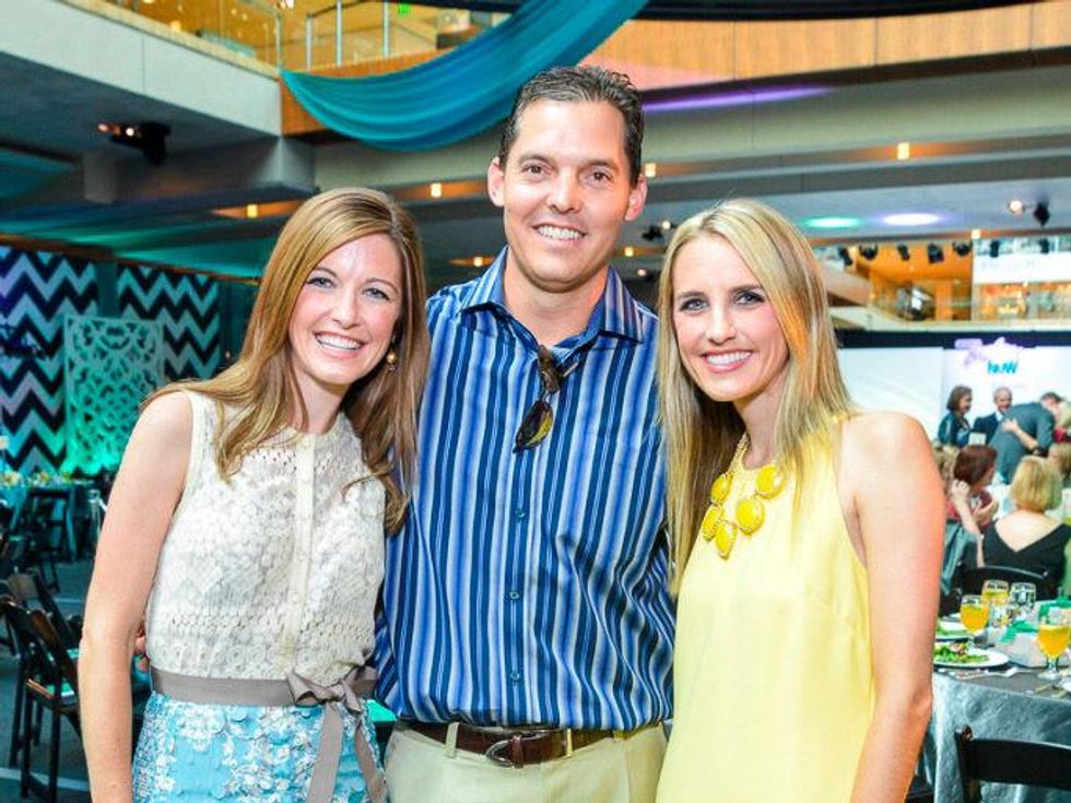 M.D. Anderson Gold Star luncheon September 2013 Kristin Thrasher, David Herr, Laine Santamaria