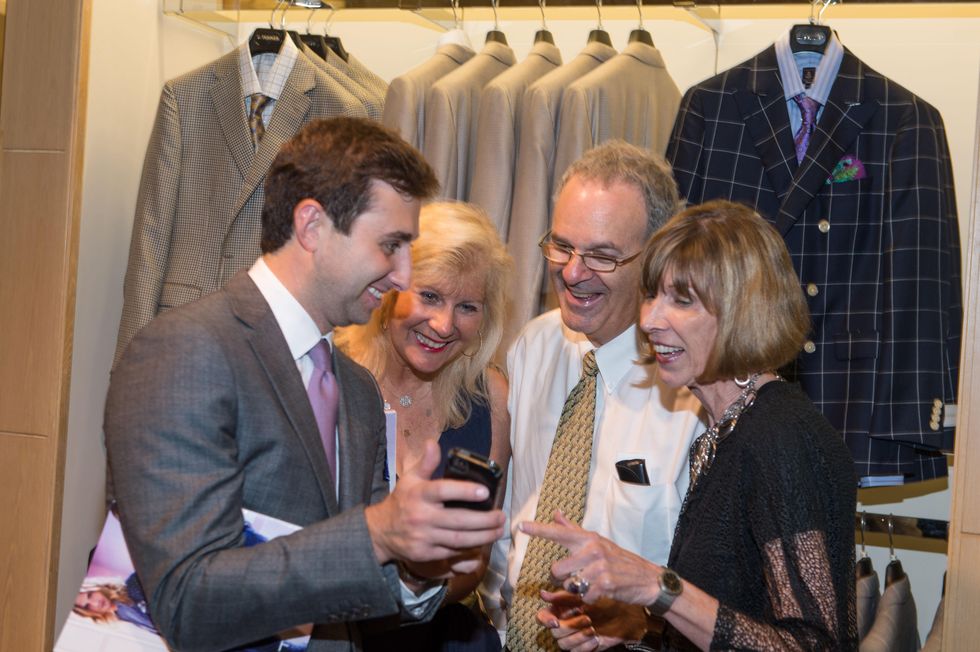 M Penner Magazine launch party April 2013 Brett Riesenfeld, Arlene Lassin and Steve Lassin, Judy Penner