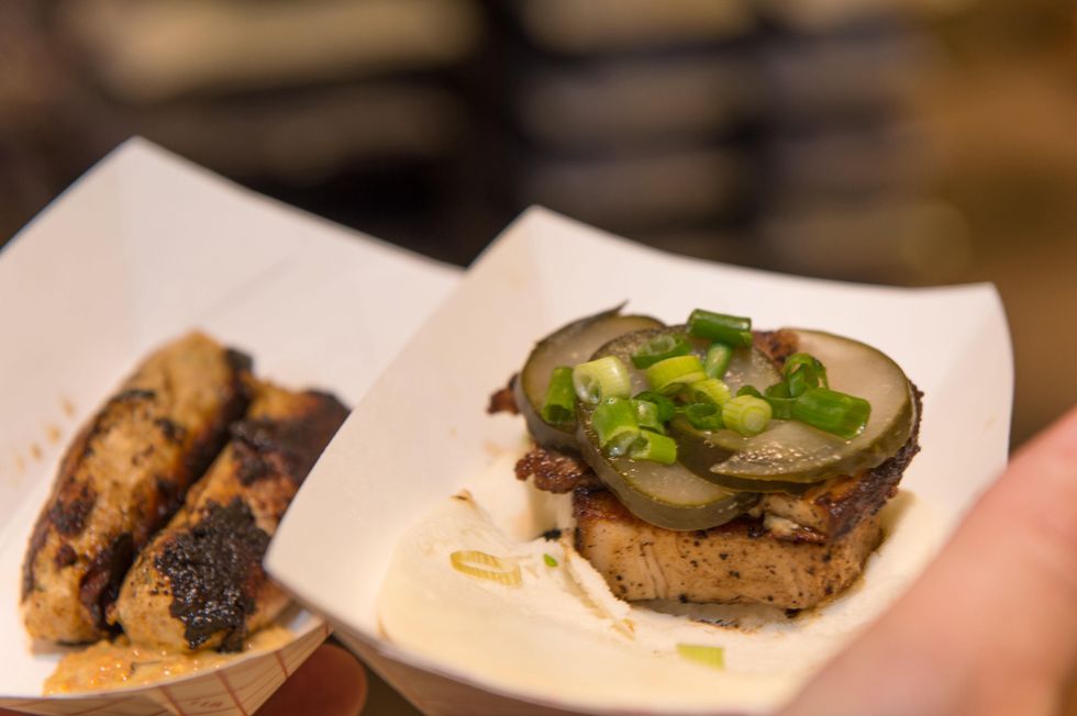 M Penner Magazine launch party April 2013 Eatsie Boys food