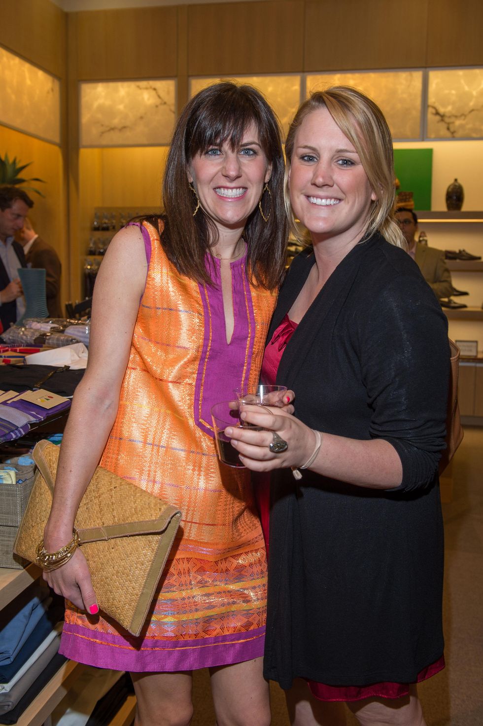 M Penner Magazine launch party April 2013 Lauren Mills and Maddie Solari
