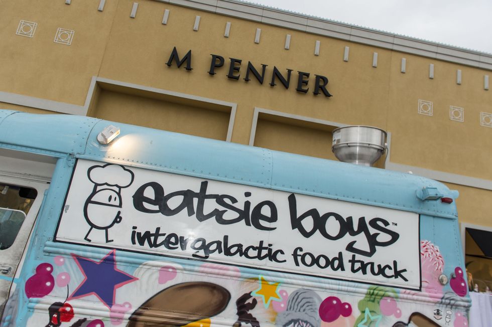 M Penner Magazine launch party April 2013 M Penner storefront Eatsie Boys food truck