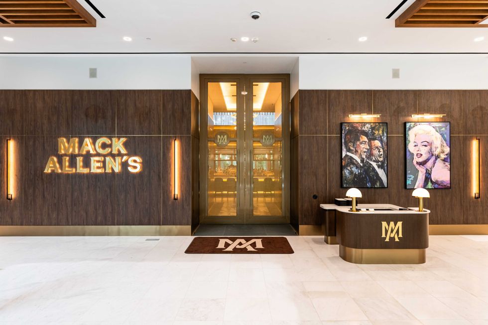 Mack Allen's lobby entrance