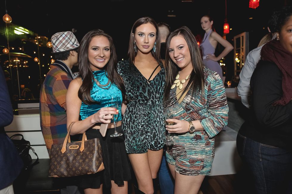 Macy Boyett, from left, Emily Boyett and Ali Stovall at the Page Parkes & Ruggles Black Holiday Soiree December 2014