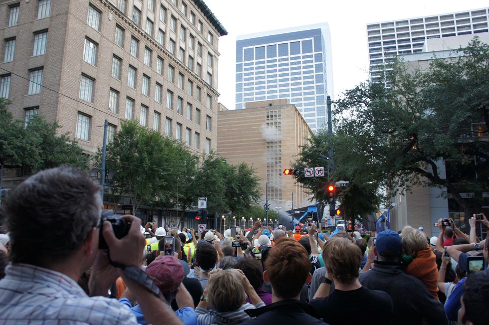 Macy's Foley's implosion explosion building demolition