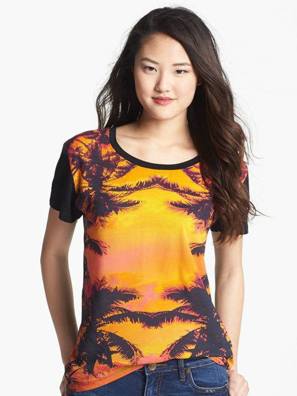 macy's RACHEL Rachel Roy Top, Sleeveless Scoop-Neck Flag-Print Tank