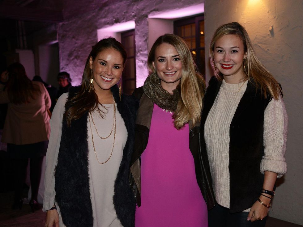 Maddy Foxx, from left, Alley Lewis and Bebe Browning at the Hermann Park Conservancy's Urban Green event November 2014