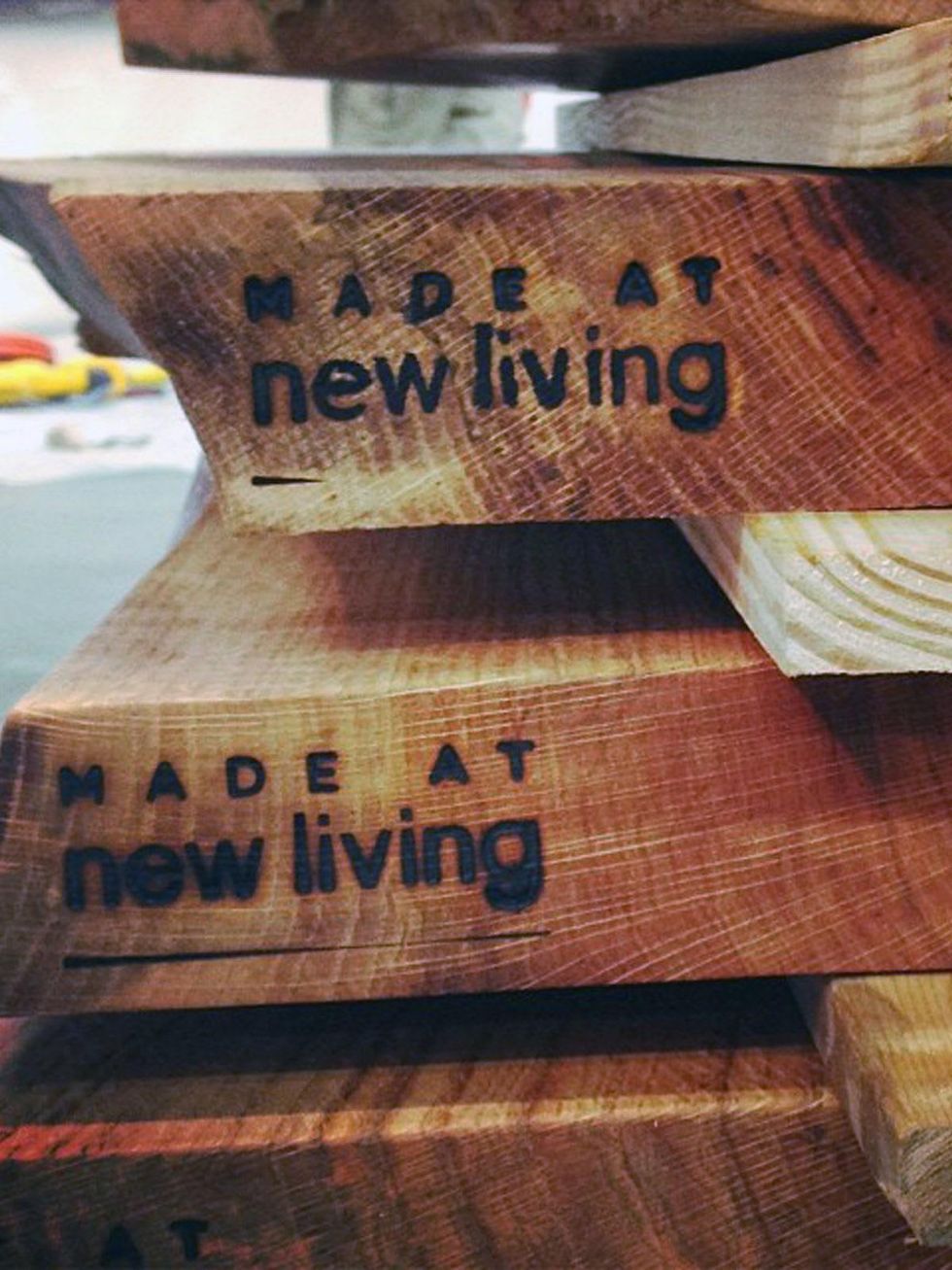 Made at New Living boards lumber