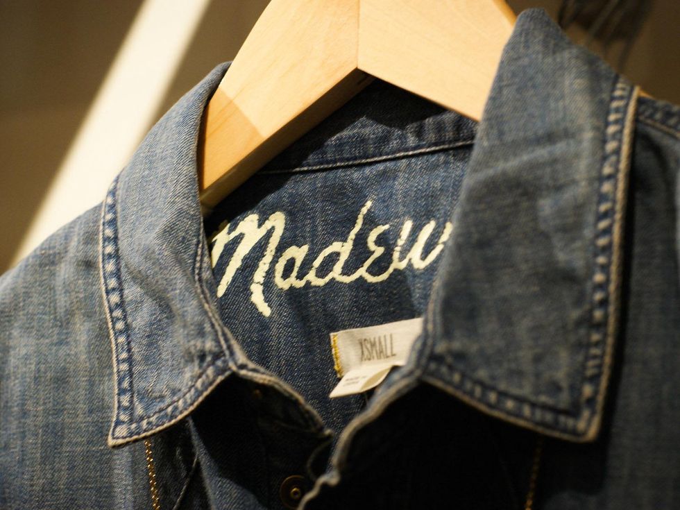 Madewell Houston June 2013 tag inside shirt