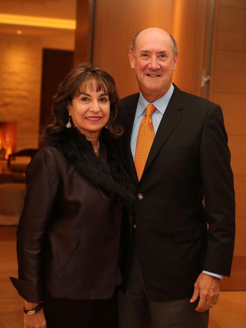 Mady and Ken Kades at the Alley Theatre Board Holiday Party December 2013