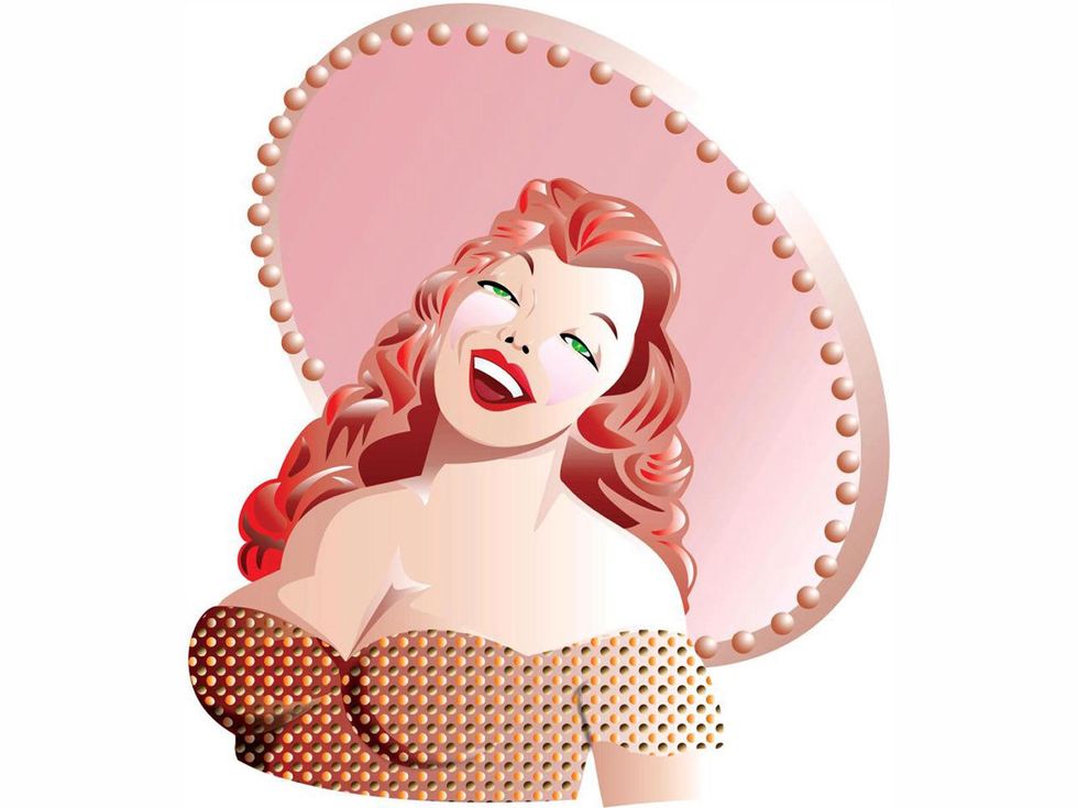 Maggie Rita's, lady with sombrero