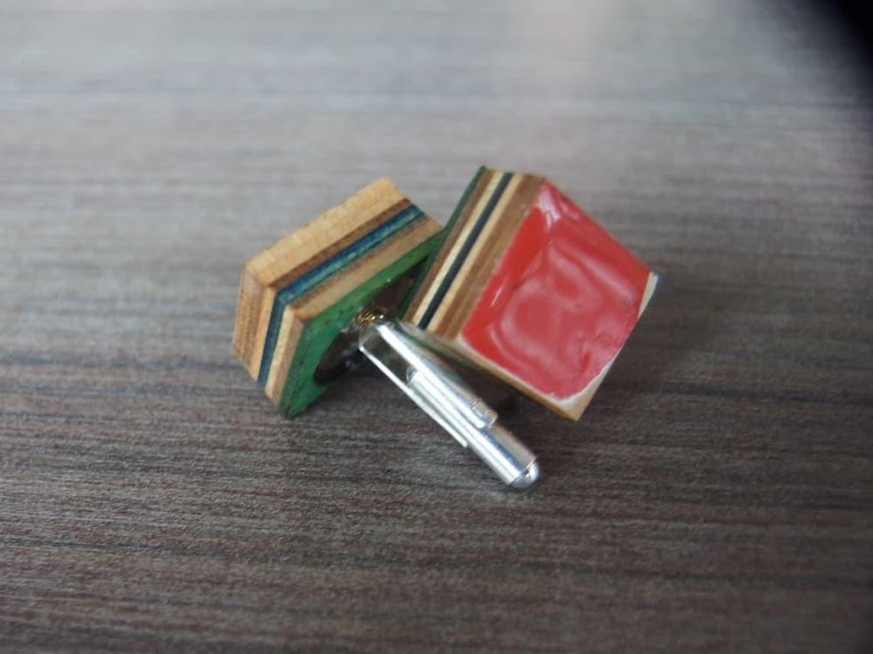 Magpies and Peacocks cufflinks