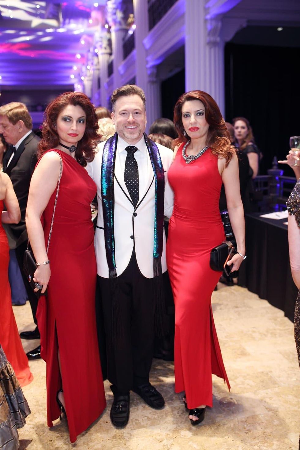 Mahzad Mohajer, Gregg Harrison, Parissa Mohajer at Denali Gala