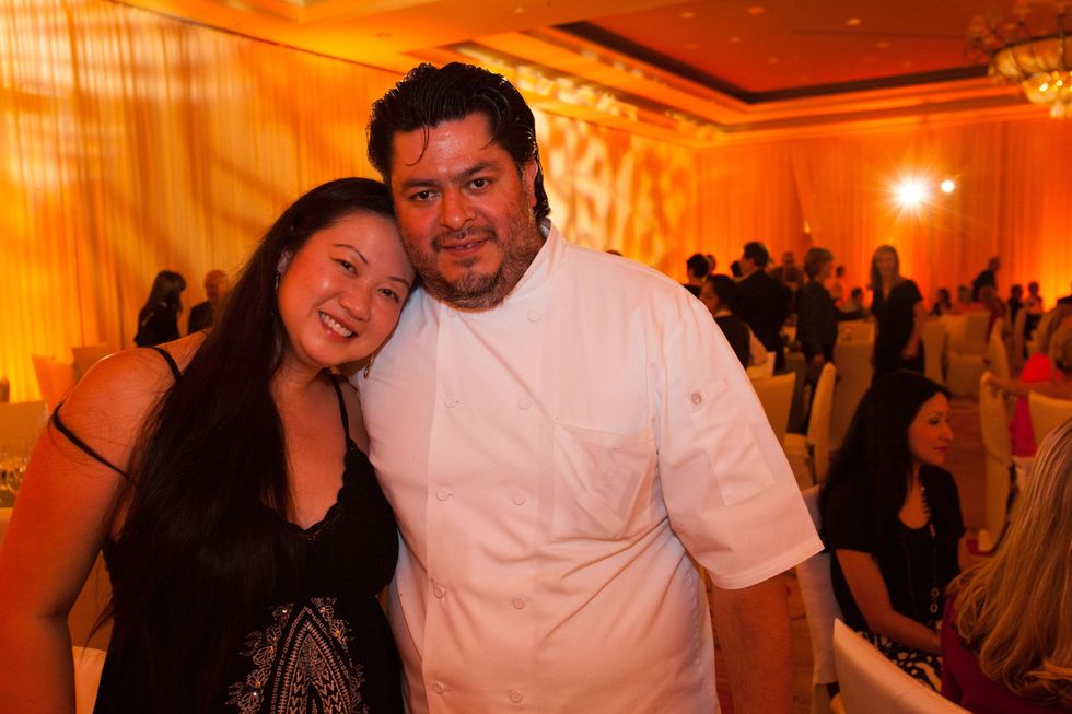 Mai Pham and Jose Hernandez at the Sugar Land Wine and Food Affair April 2015