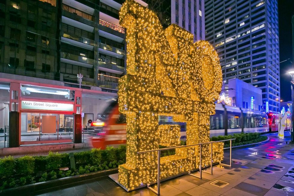 Main Street Square Houston downtown holiday 2022