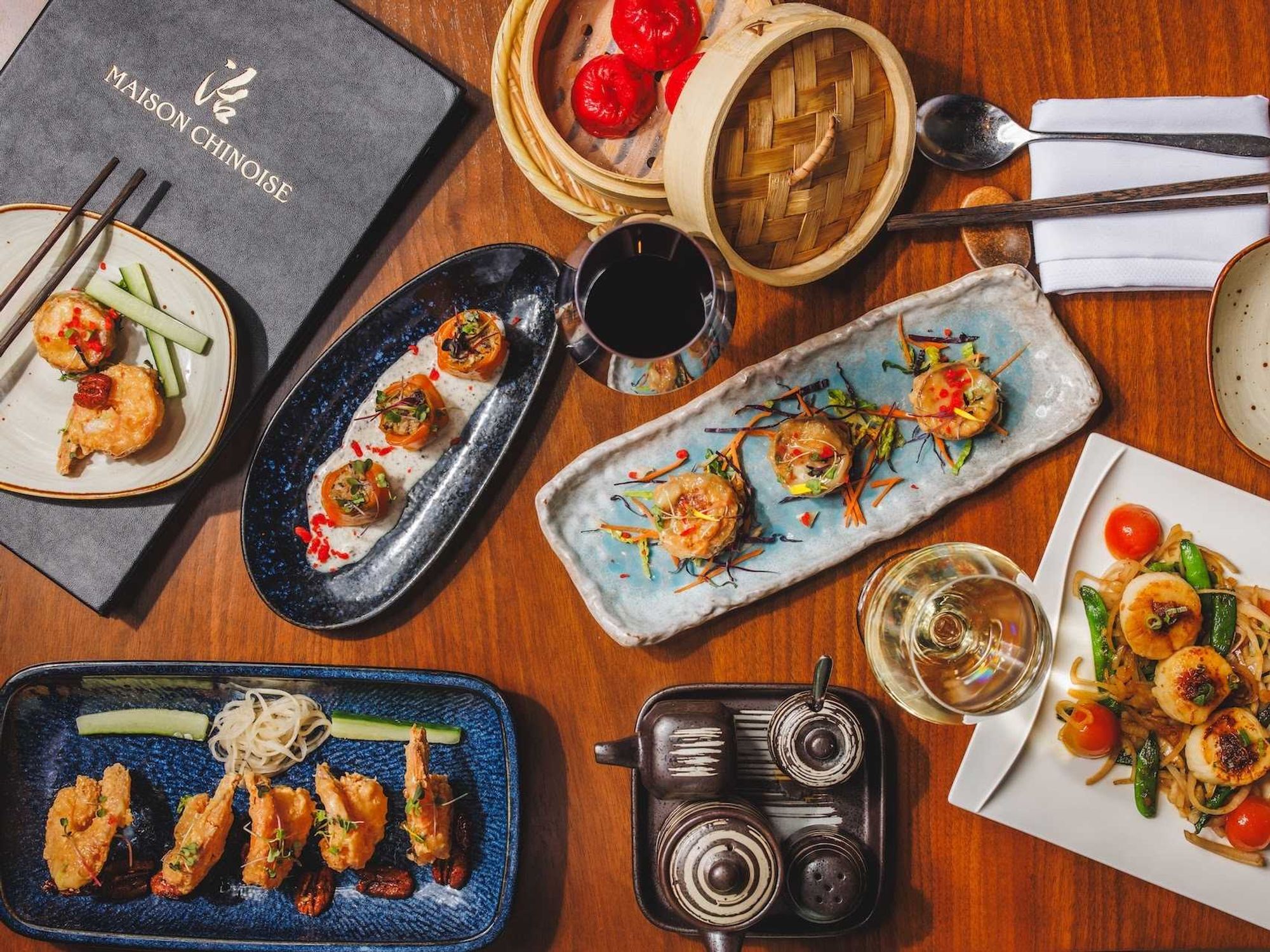 Maison Chinoise food spread