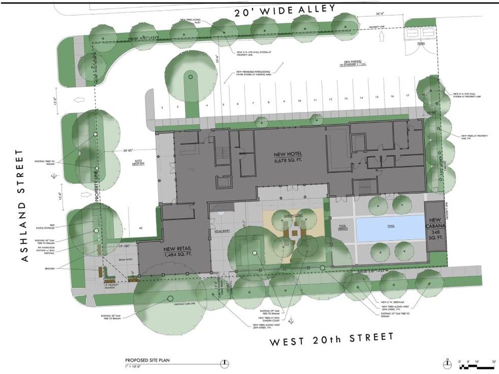 Maison Robert Heights hotel site plan