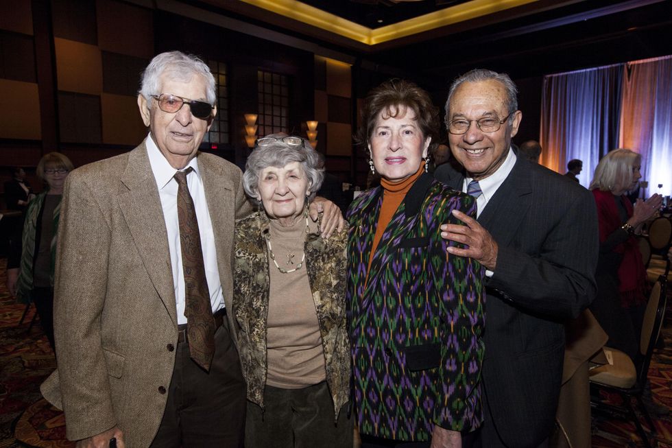 Malcolm and Donna Host, from left, and Nelly and Felix Fraga at the Neighborhood Centers' Heart of Gold Celebration February 2014