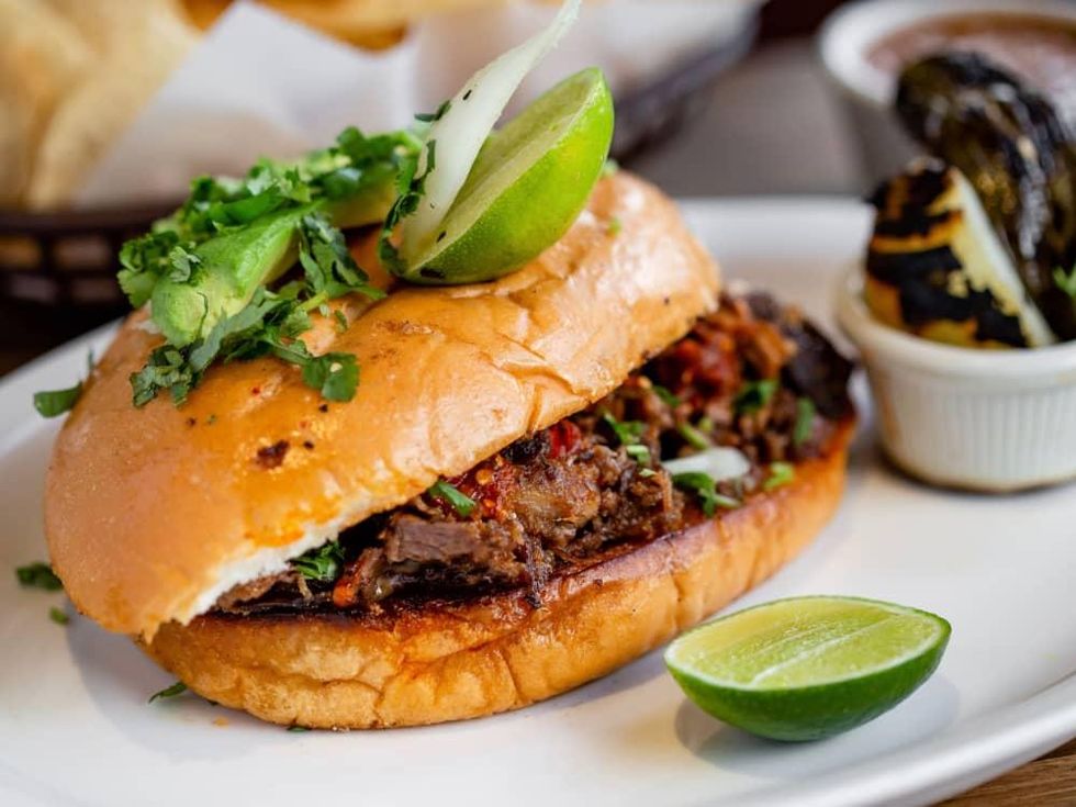 Mama Ninfa's Tacos y Tortas beef torta