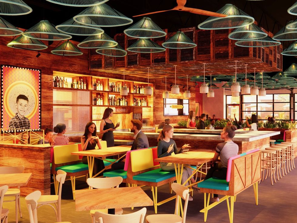 Mandito's Tex-Mex Katy interior rendering