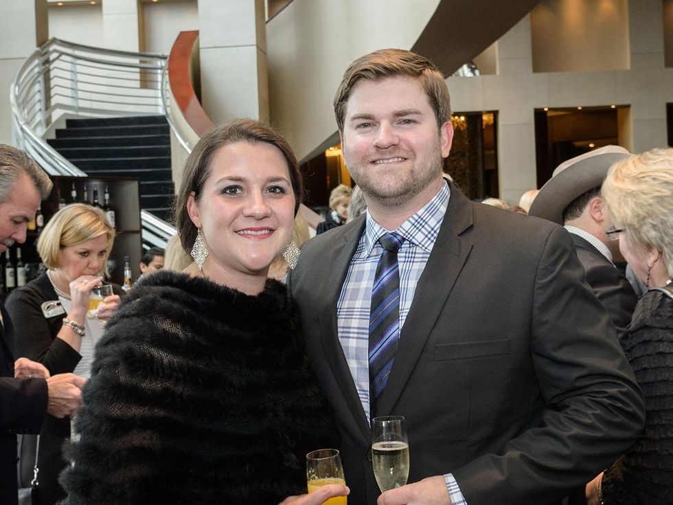 Mandy Bennett and Joseph Niscavits at the Trailblazer Awards Luncheon February 2014.
