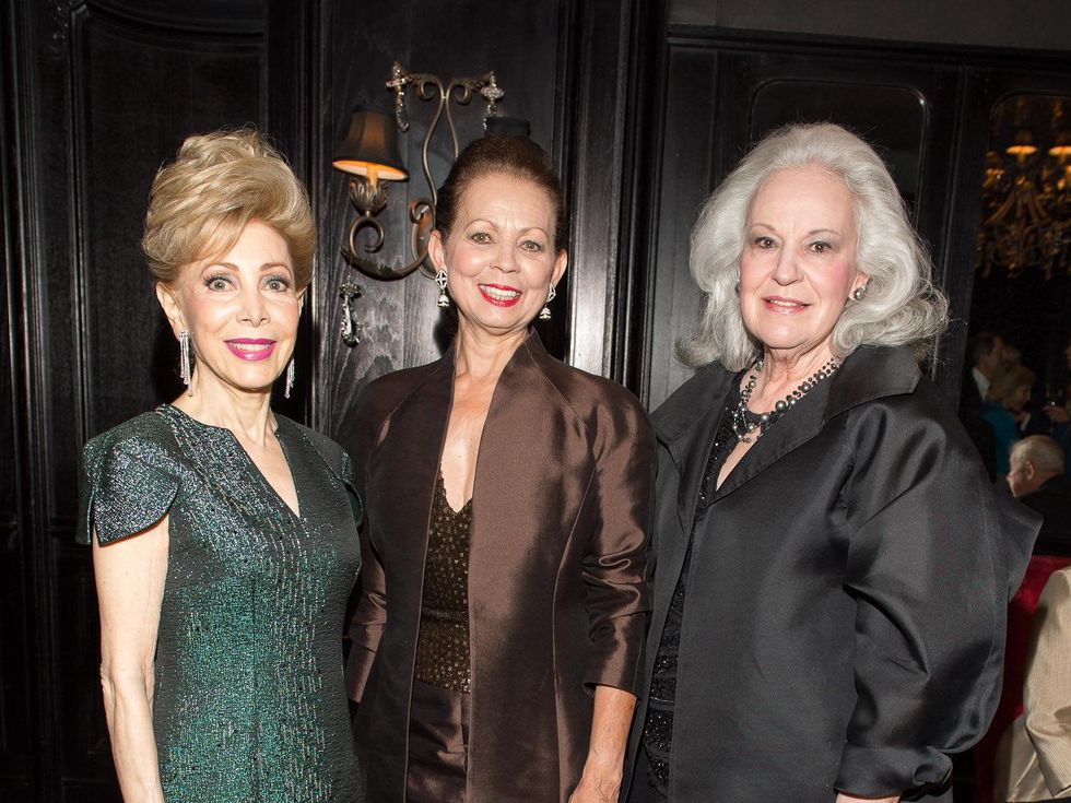 Maragret Alkek Williams, from left, Danielle Ellis and Donna Bruni at Fund for Teachers October 2013