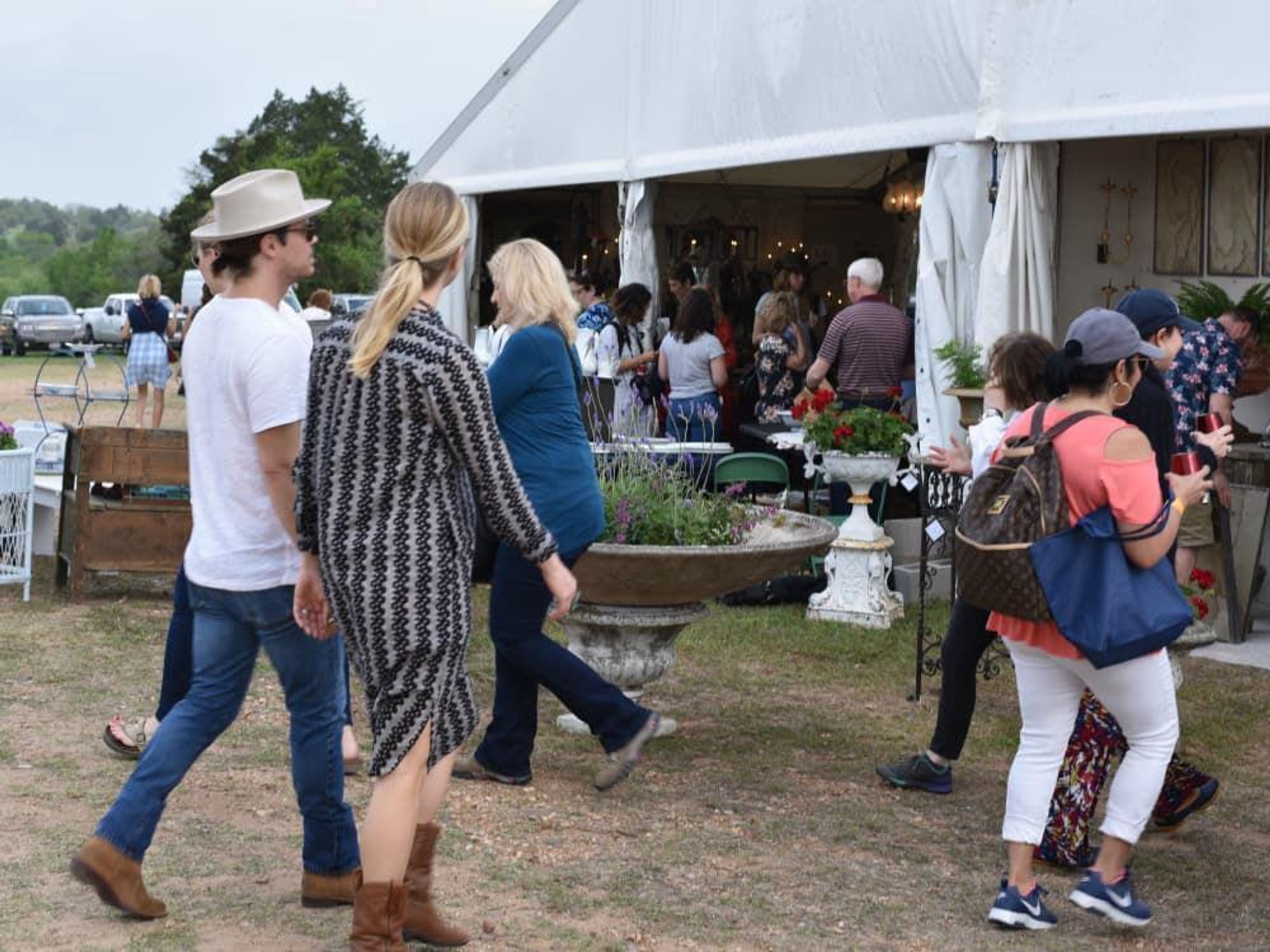 Marburger tents at Round Top