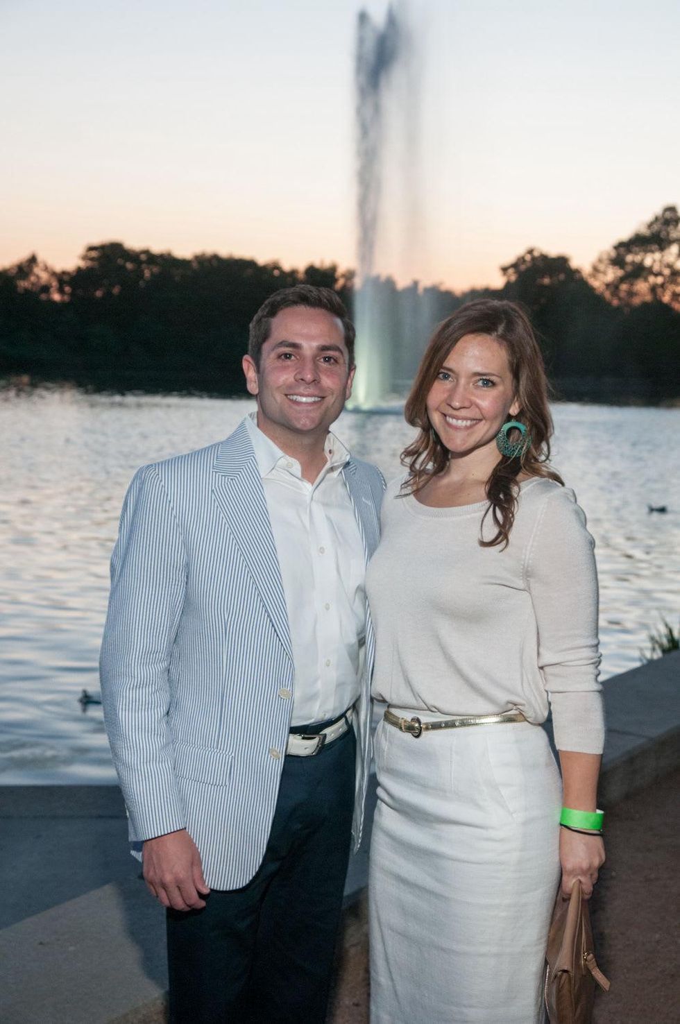 Marc Eichenbaum and Amanda Zimmerman at the Urban Green Birthday en Blanc May 2014