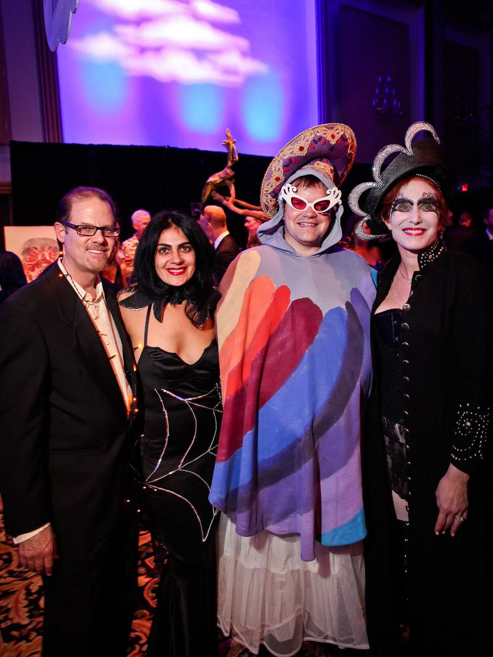 Marc Schindler, from left, Apoma Mackey, Christopher Hughes and Curry Glassell at DREAMSCAPE The Orange Show's 32nd Annual Gala November 2013