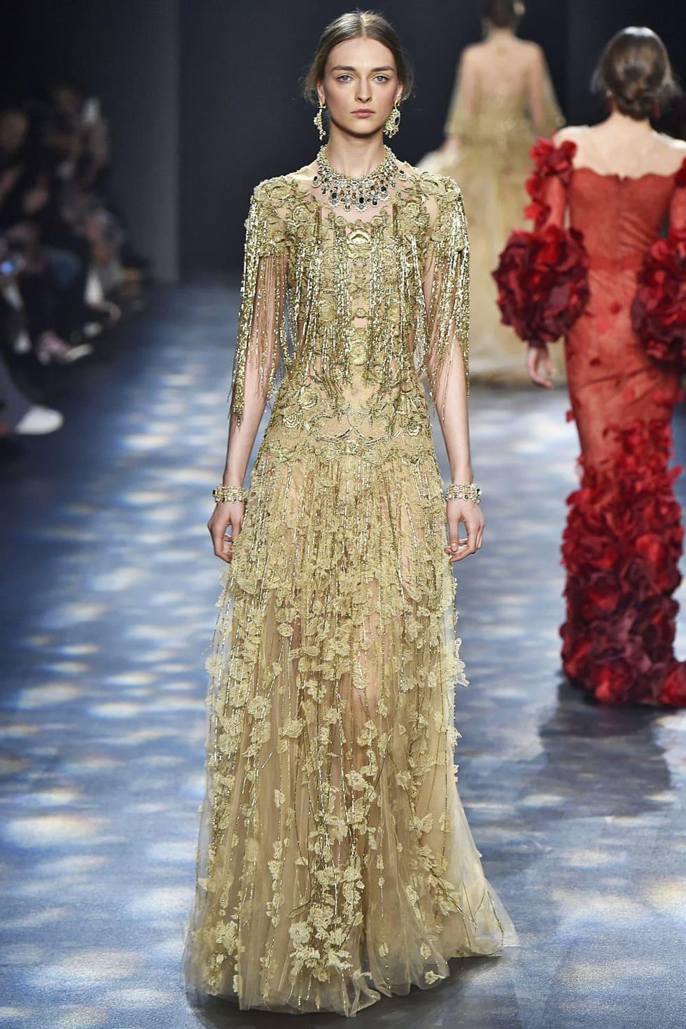 Magnificent Marchesa collection features evening gowns fit for a queen ...