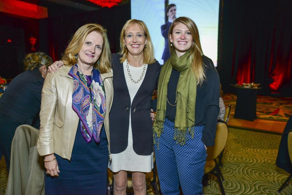 Marcia Feldman, from left, Kim Sterling and Lauren McMicken at the National Philanthropy Day luncheon November 2013