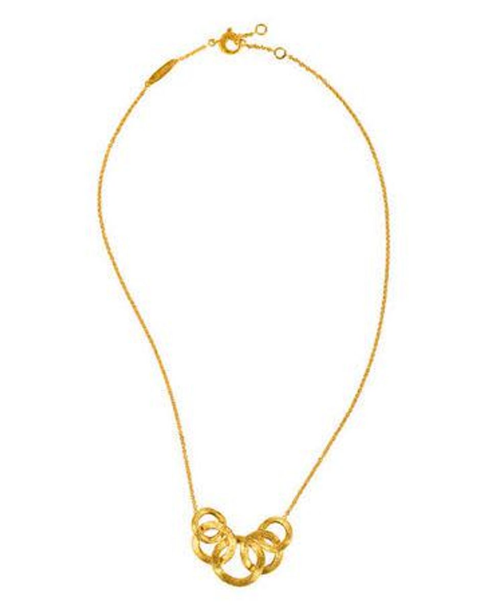 Marco Bicego 5 Link Front Chain Necklace in YG