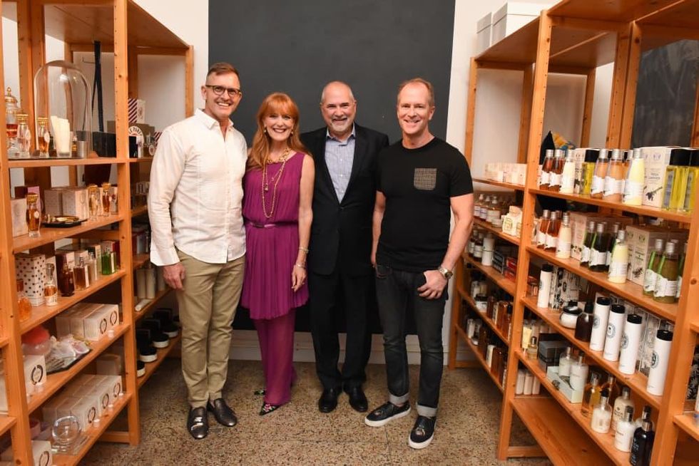 Marcus Sloan, Gracie Cavnar, Bob Cavnar, Shannon Hall at Recipe for Success Dress for Dinner event